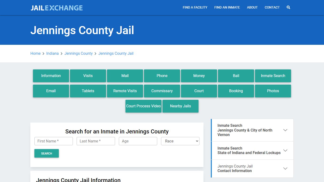 Jennings County Jail Roster Lookup, IN, Inmate Search